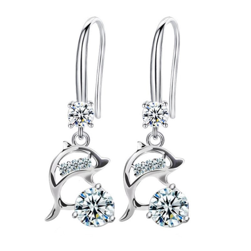 Female Short Long Korean Style Simple Temperamental Ear Hook Earrings