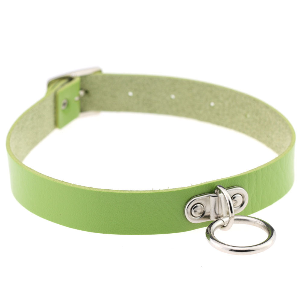 Devil Punk Rivet Lock Fashion Leather Collar
