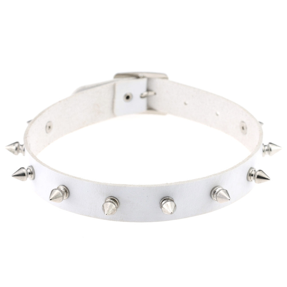 Punk Spike Rivet Leather Gothic Rock Collar