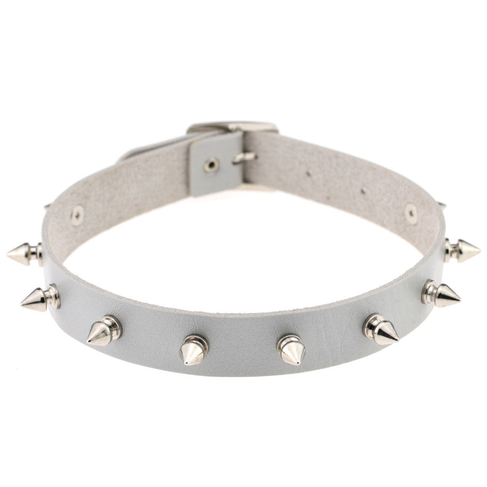 Punk Spike Rivet Leather Gothic Rock Collar