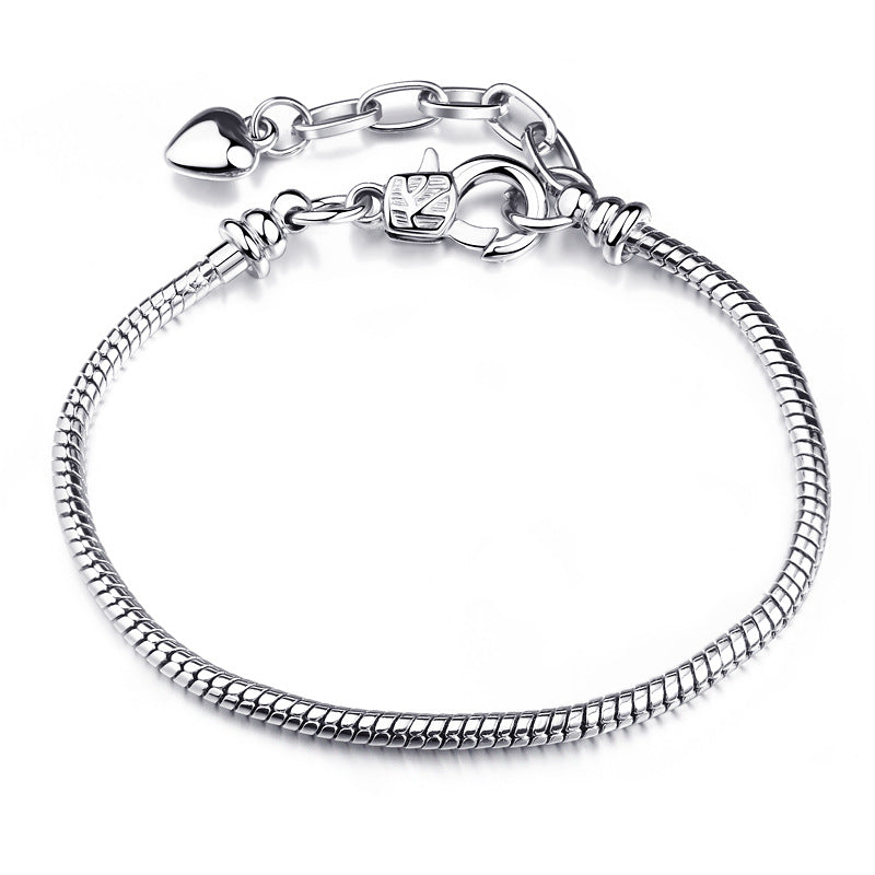 Bead Chain Snake Pure Copper Sier Bracelets