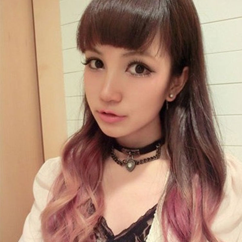 Boy's Best Friend Fang Wang Punk Style Heart-shaped Lock Leather Collar
