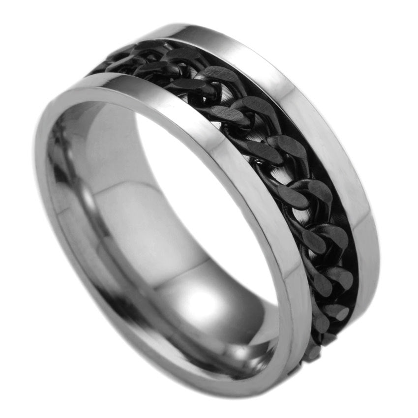 Cool Titanium Steel Couple High Quality Rings