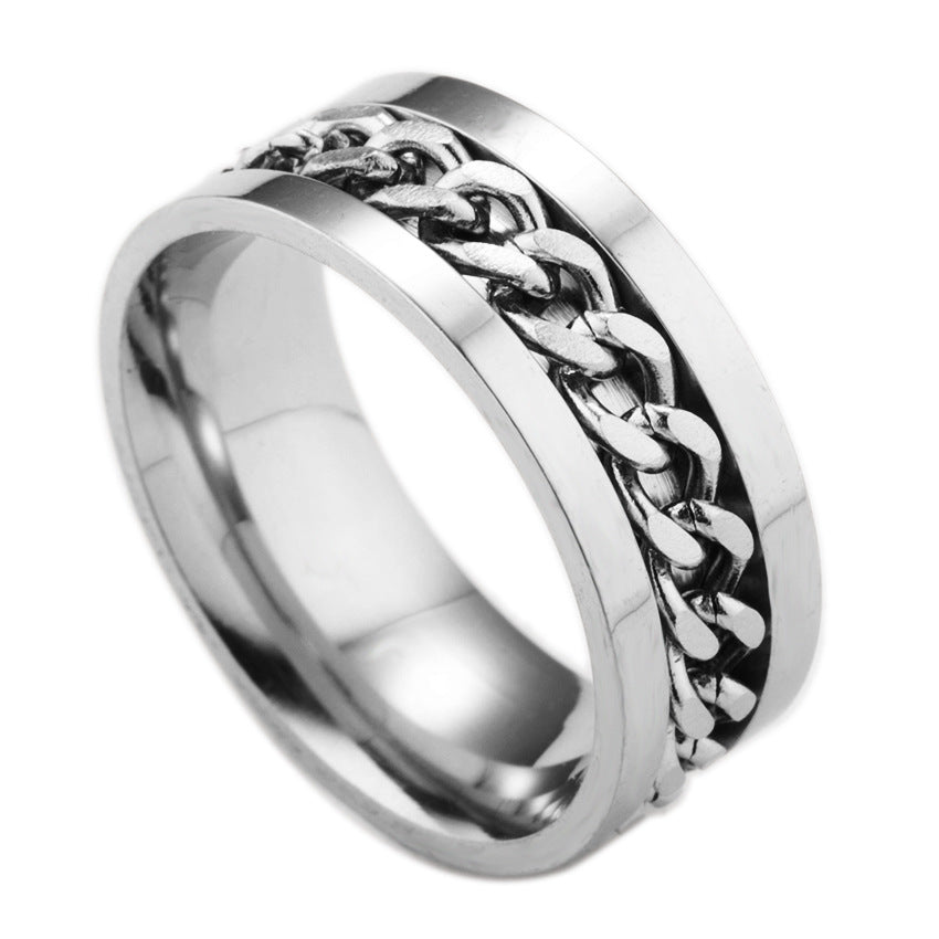 Cool Titanium Steel Couple High Quality Rings