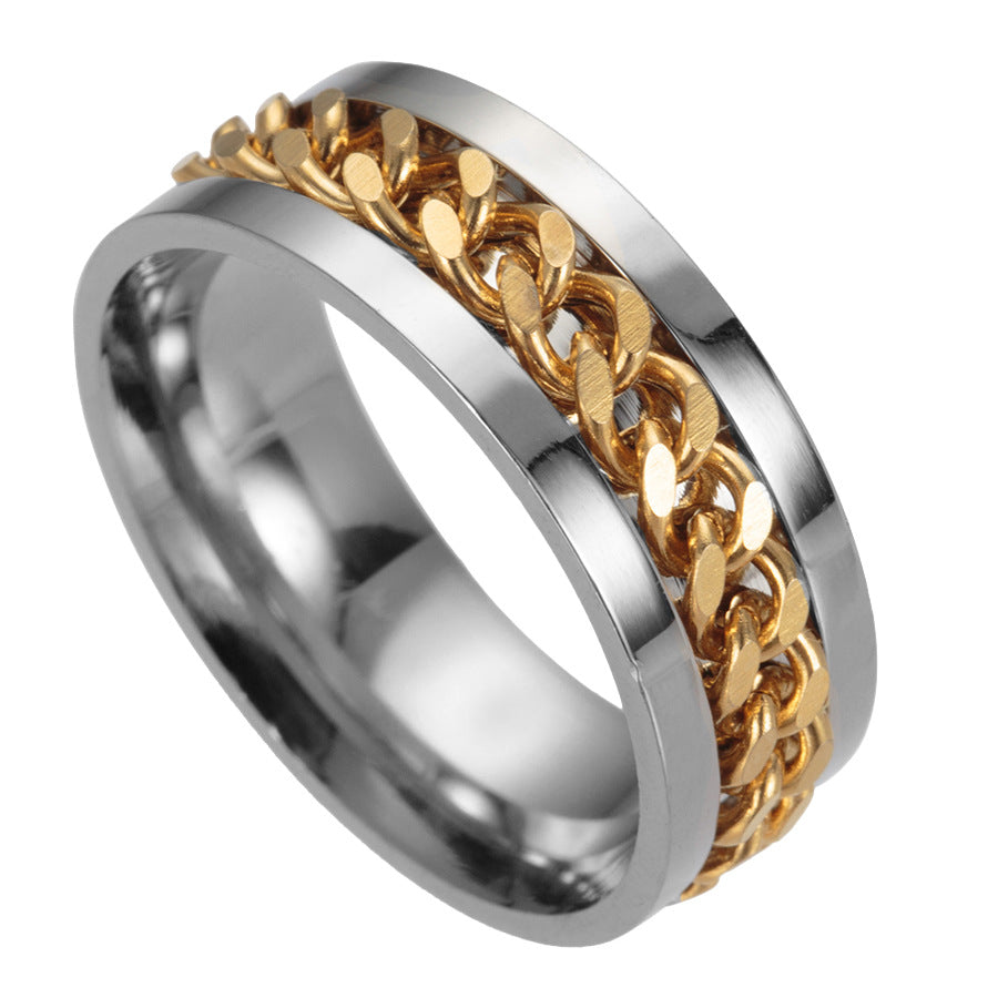 Cool Titanium Steel Couple High Quality Rings