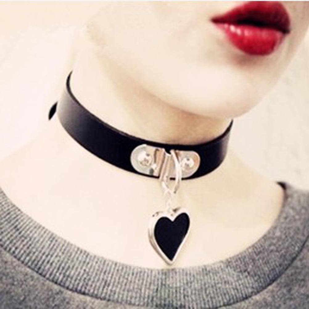 Anime Rock Punk Gothic Love Heart Collar