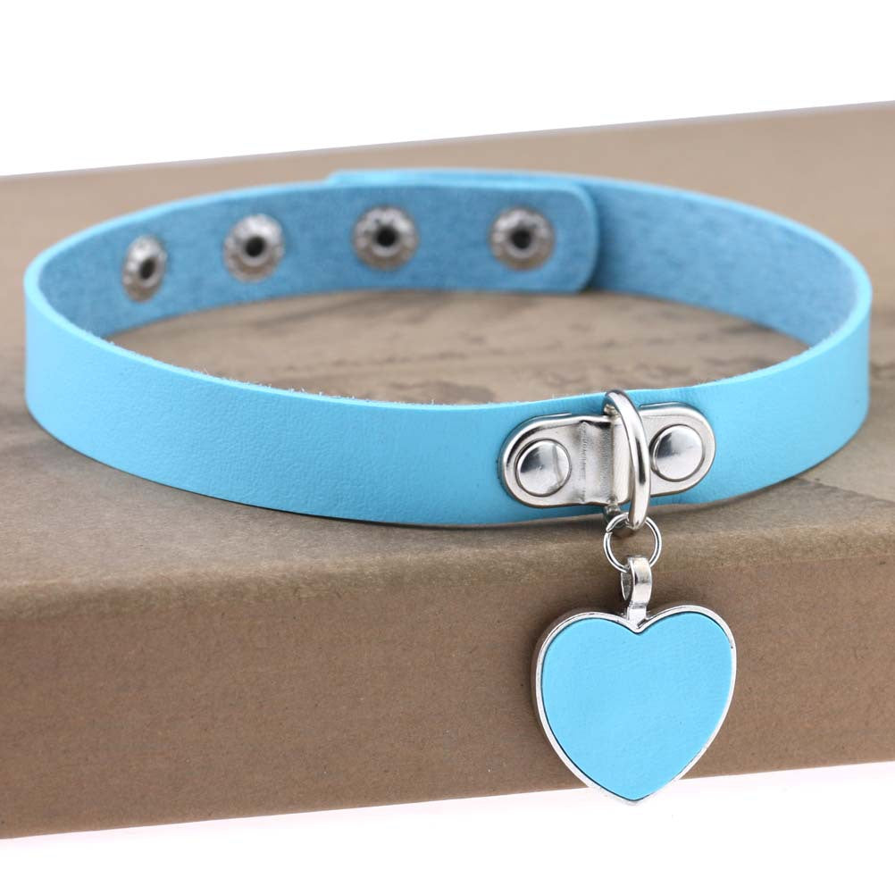 Anime Rock Punk Gothic Love Heart Collar