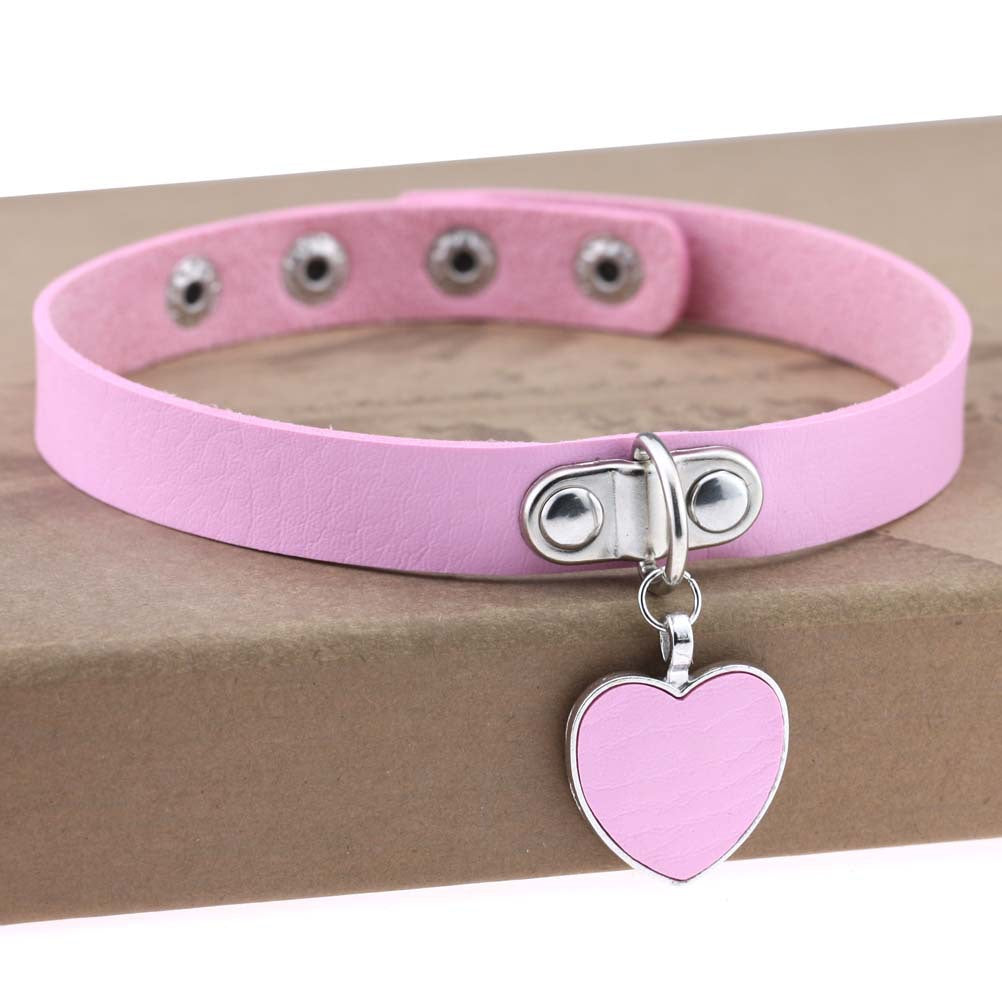 Anime Rock Punk Gothic Love Heart Collar