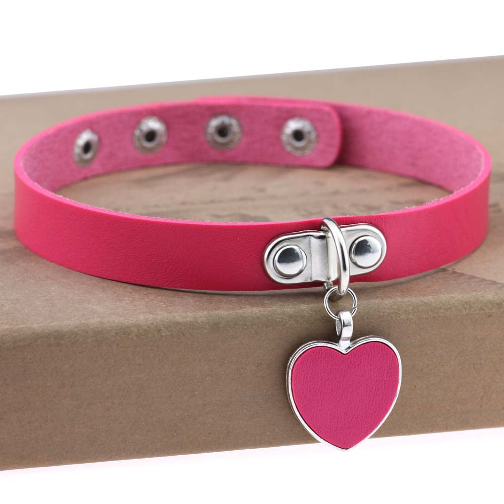Anime Rock Punk Gothic Love Heart Collar