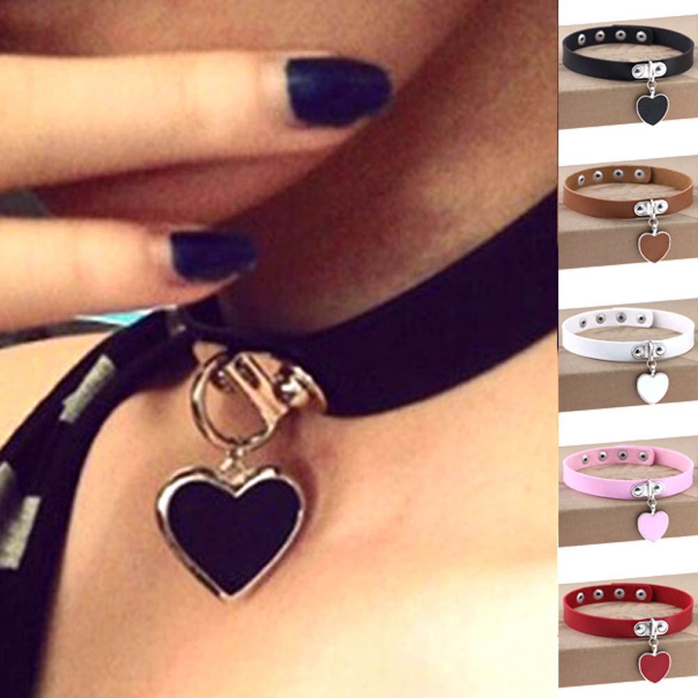 Anime Rock Punk Gothic Love Heart Collar