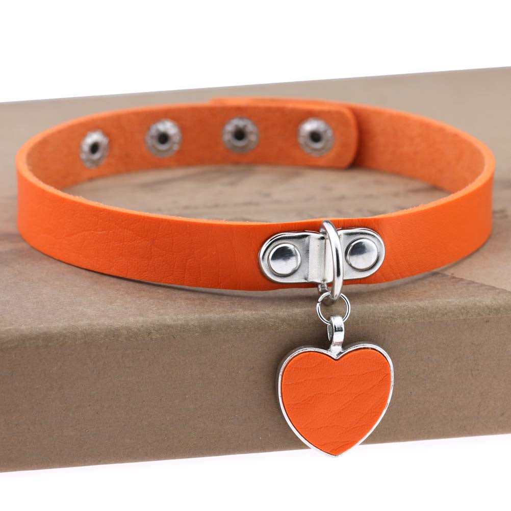 Anime Rock Punk Gothic Love Heart Collar