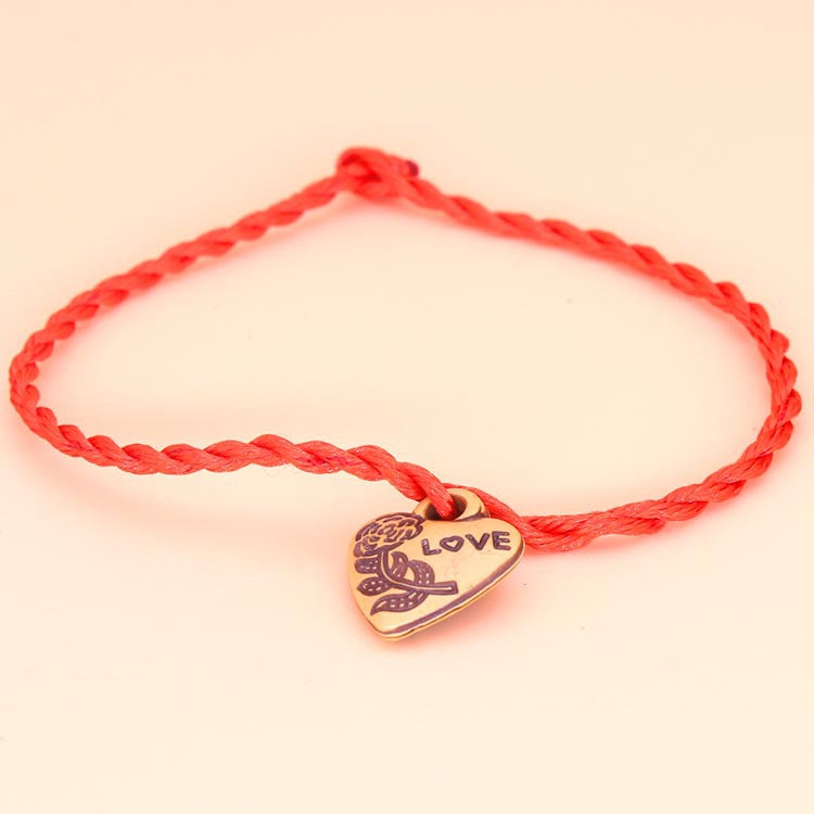Imitation Peach Wood Red Rope 2 Yuan Store Promotional Novelties Bracelets