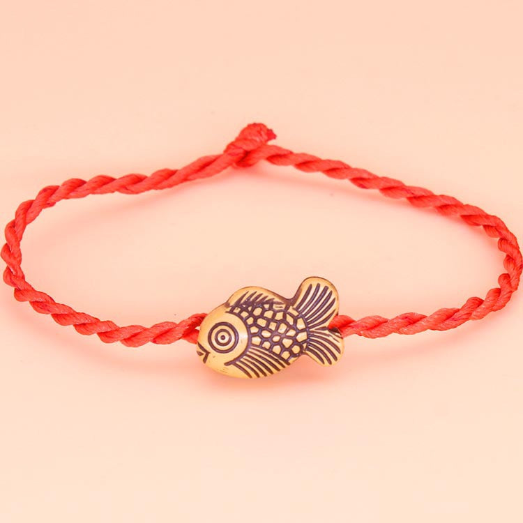 Imitation Peach Wood Red Rope 2 Yuan Store Promotional Novelties Bracelets