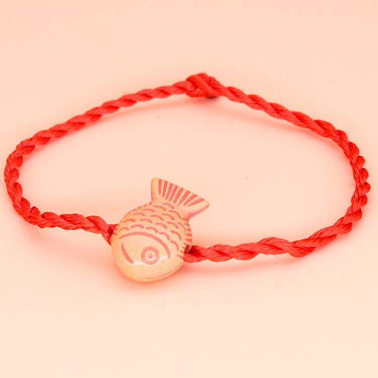 Imitation Peach Wood Red Rope 2 Yuan Store Promotional Novelties Bracelets