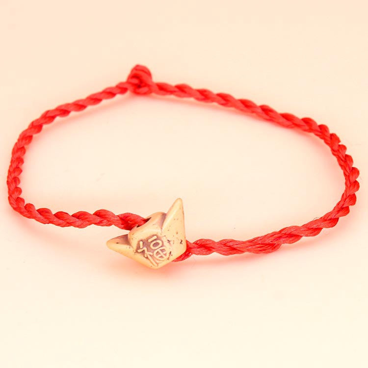 Imitation Peach Wood Red Rope 2 Yuan Store Promotional Novelties Bracelets
