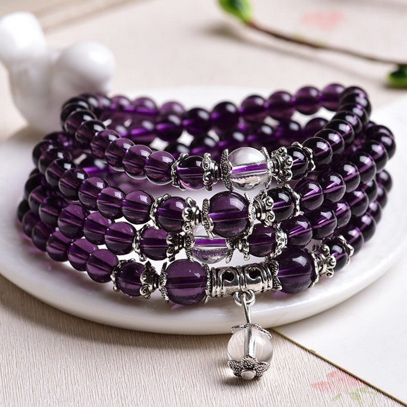 Broadcast Supply Purple Glass Yellow Fashion Stall Bracelets