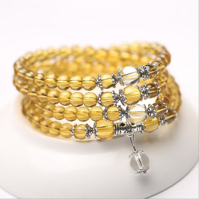 Broadcast Supply Purple Glass Yellow Fashion Stall Bracelets