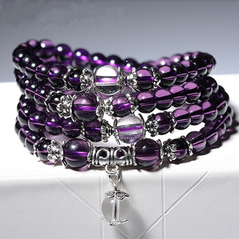 Broadcast Supply Purple Glass Yellow Fashion Stall Bracelets