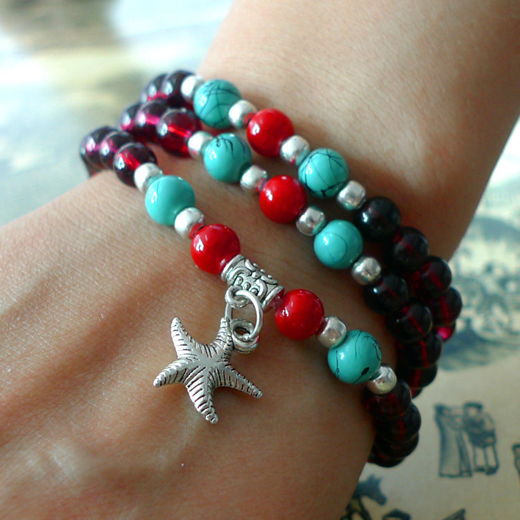 Imitation Garnet Korean Style 2 Yuan Bracelet