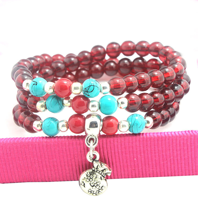 Imitation Garnet Korean Style 2 Yuan Bracelet