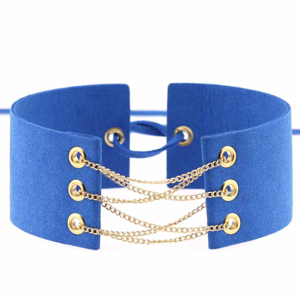 Simple Veet Flannel Band Neck Chain Collar