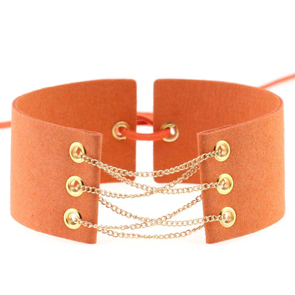Simple Veet Flannel Band Neck Chain Collar