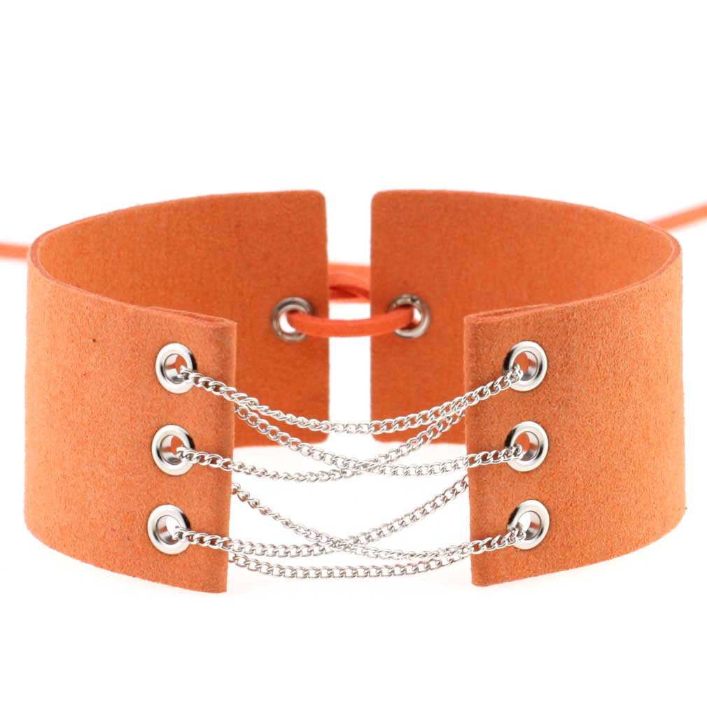 Simple Veet Flannel Band Neck Chain Collar