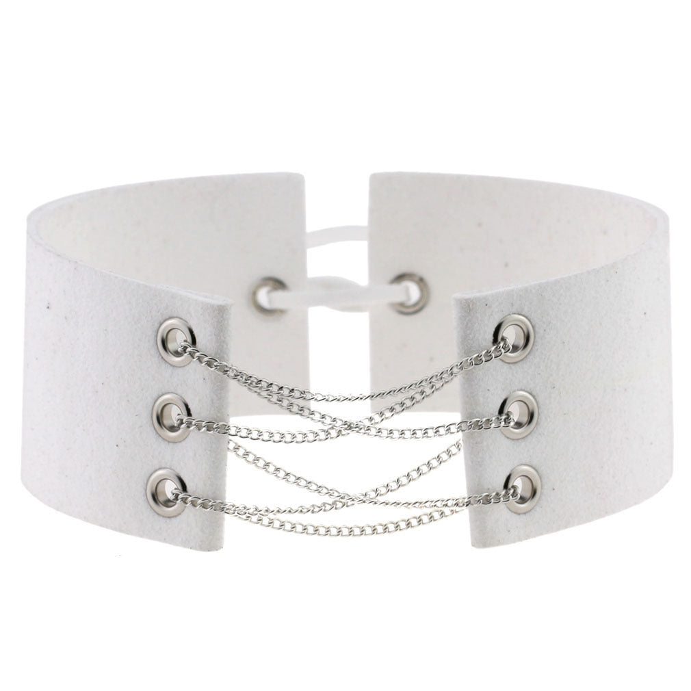Simple Veet Flannel Band Neck Chain Collar