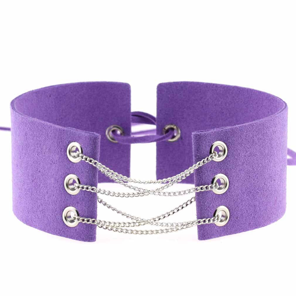 Simple Veet Flannel Band Neck Chain Collar