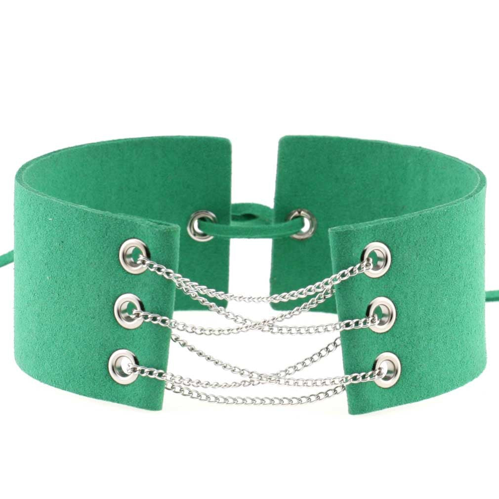 Simple Veet Flannel Band Neck Chain Collar