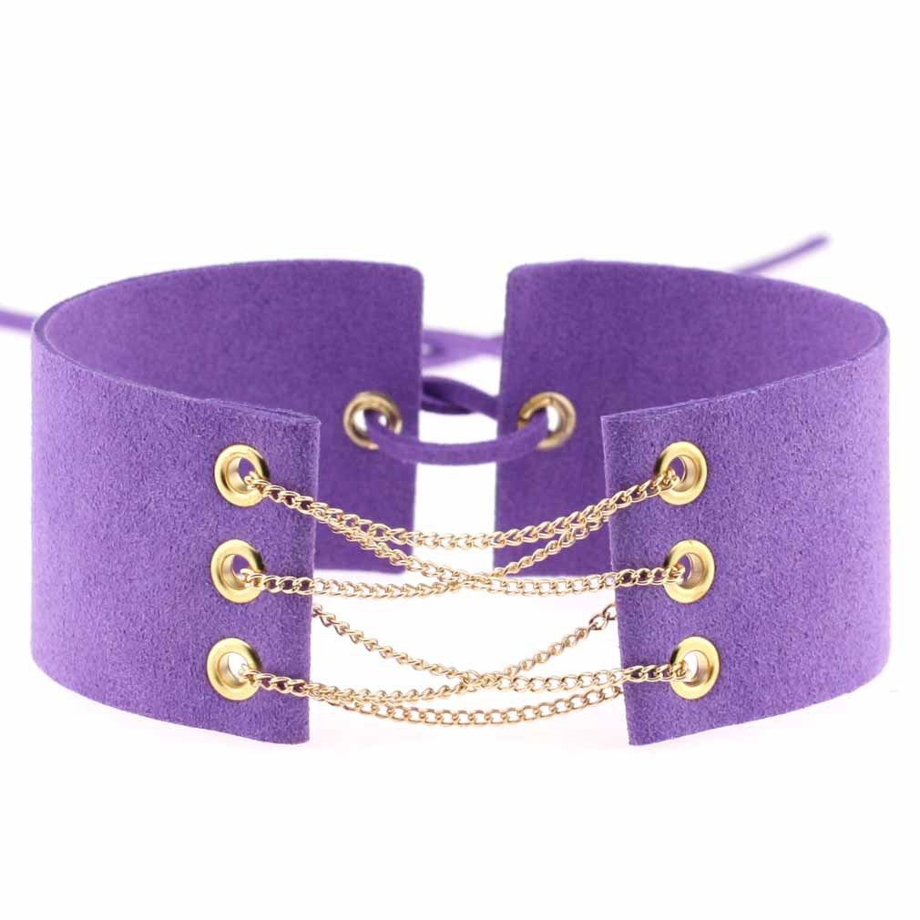 Simple Veet Flannel Band Neck Chain Collar