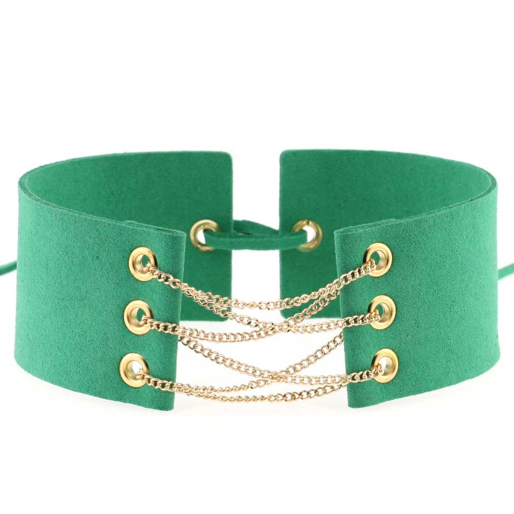 Simple Veet Flannel Band Neck Chain Collar