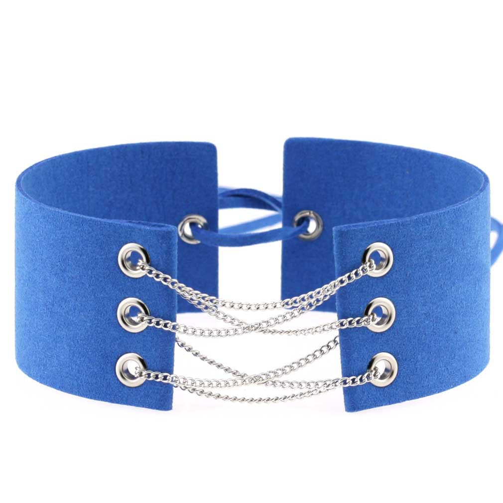 Simple Veet Flannel Band Neck Chain Collar