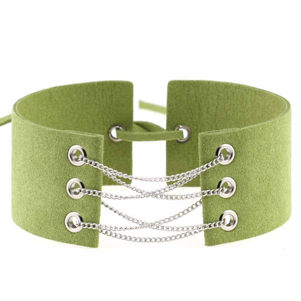 Simple Veet Flannel Band Neck Chain Collar