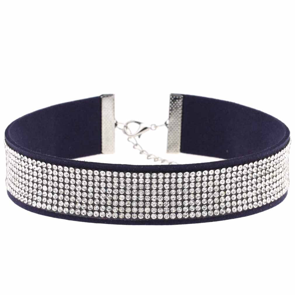 Diamond Veet Neck Element Band Short Clavicle Collar