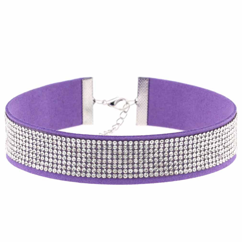 Diamond Veet Neck Element Band Short Clavicle Collar