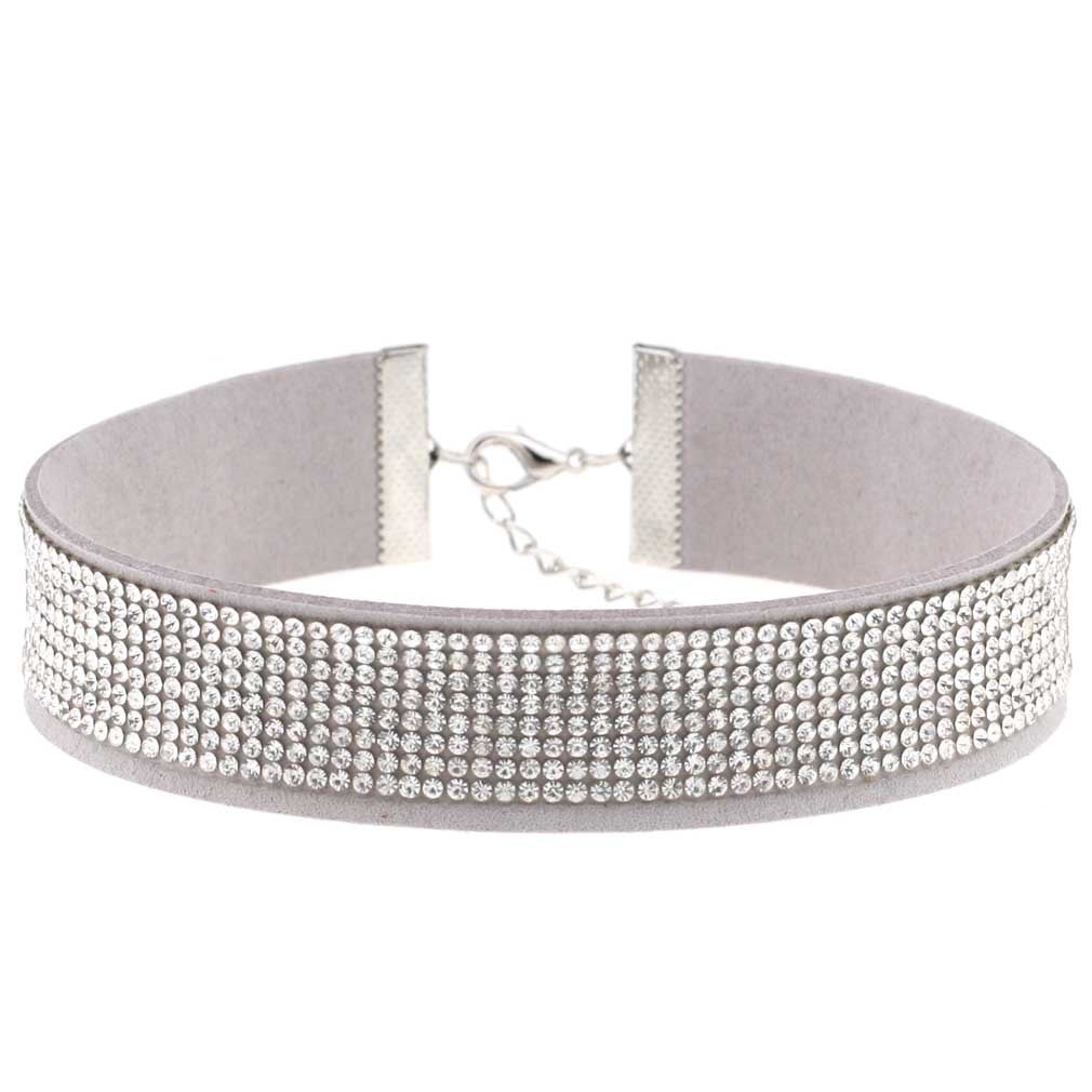 Diamond Veet Neck Element Band Short Clavicle Collar