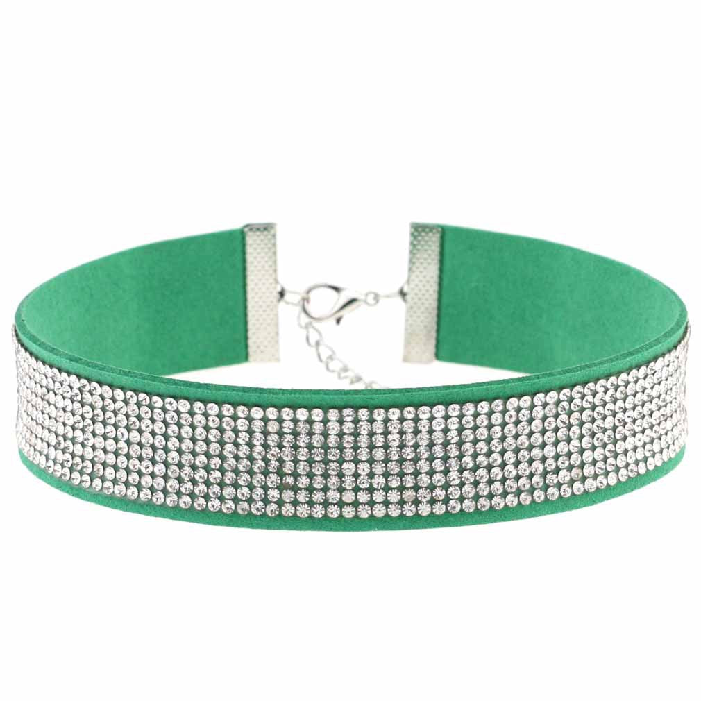 Diamond Veet Neck Element Band Short Clavicle Collar