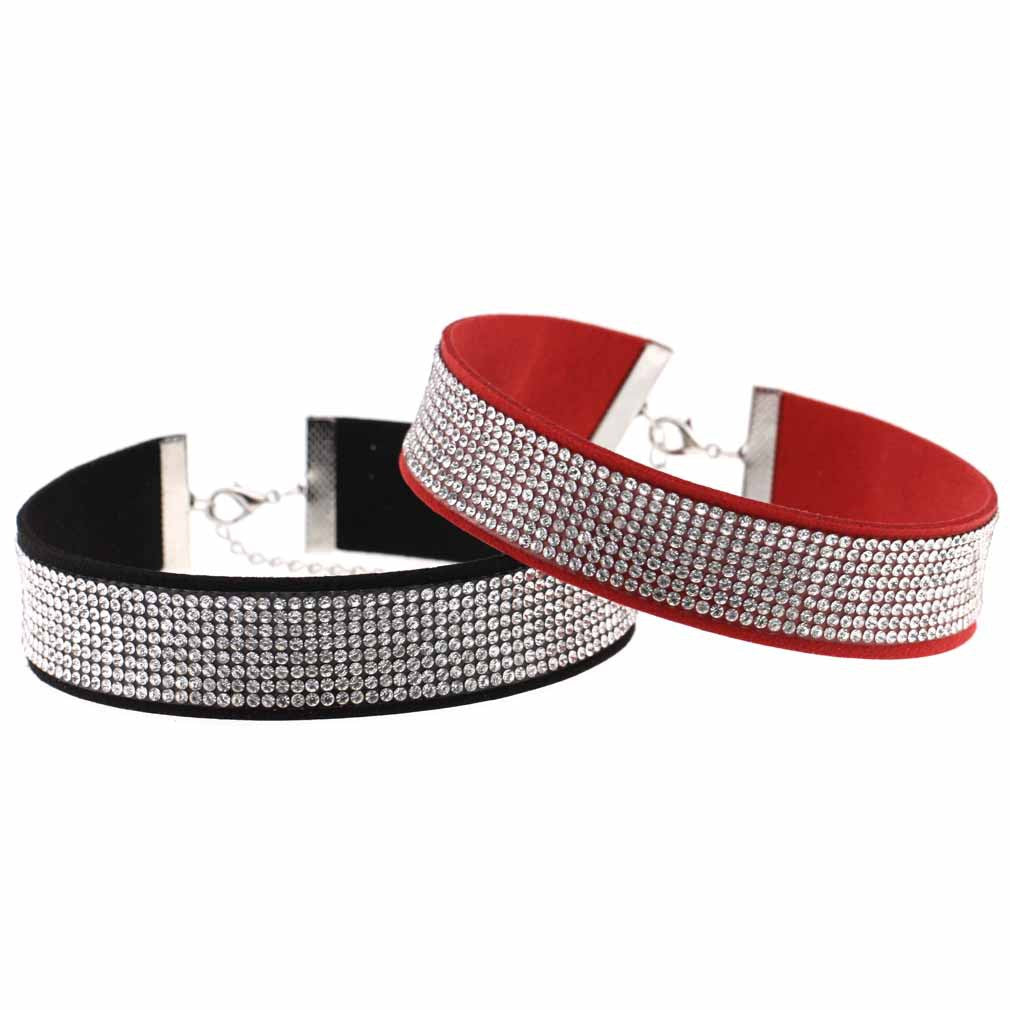 Diamond Veet Neck Element Band Short Clavicle Collar