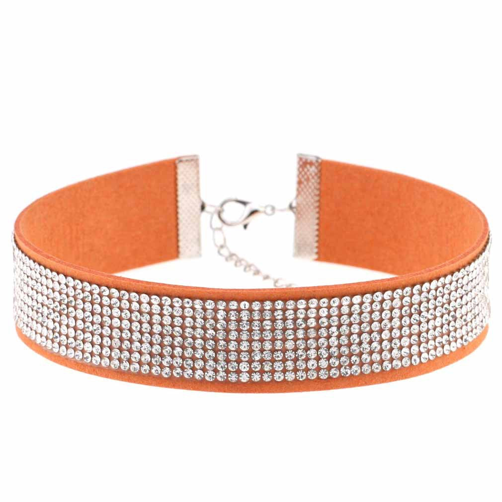 Diamond Veet Neck Element Band Short Clavicle Collar