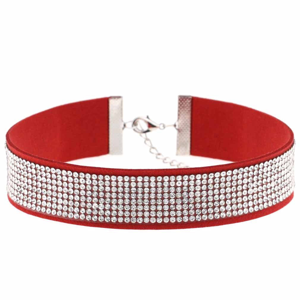 Diamond Veet Neck Element Band Short Clavicle Collar