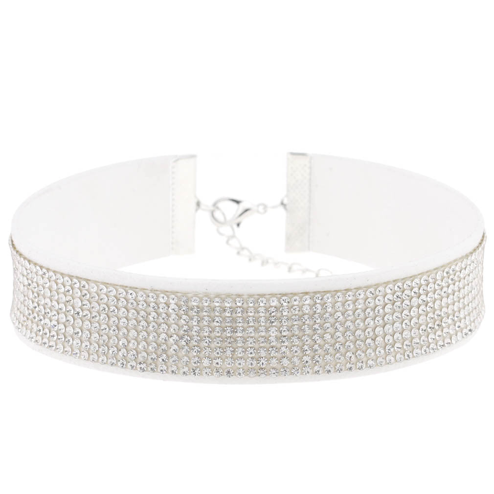 Diamond Veet Neck Element Band Short Clavicle Collar