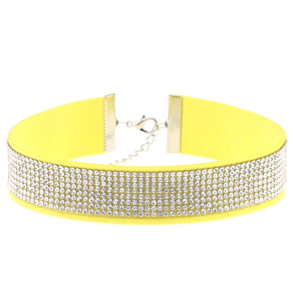 Diamond Veet Neck Element Band Short Clavicle Collar