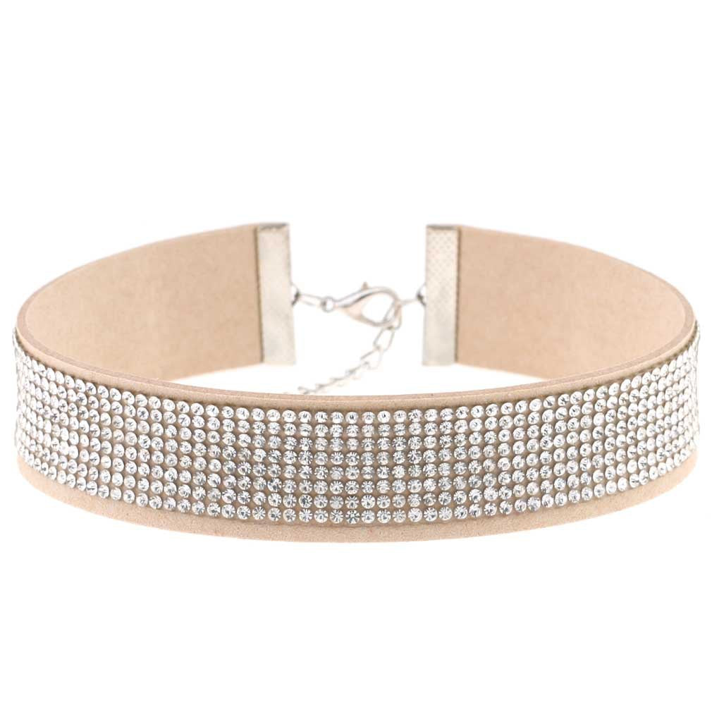 Diamond Veet Neck Element Band Short Clavicle Collar