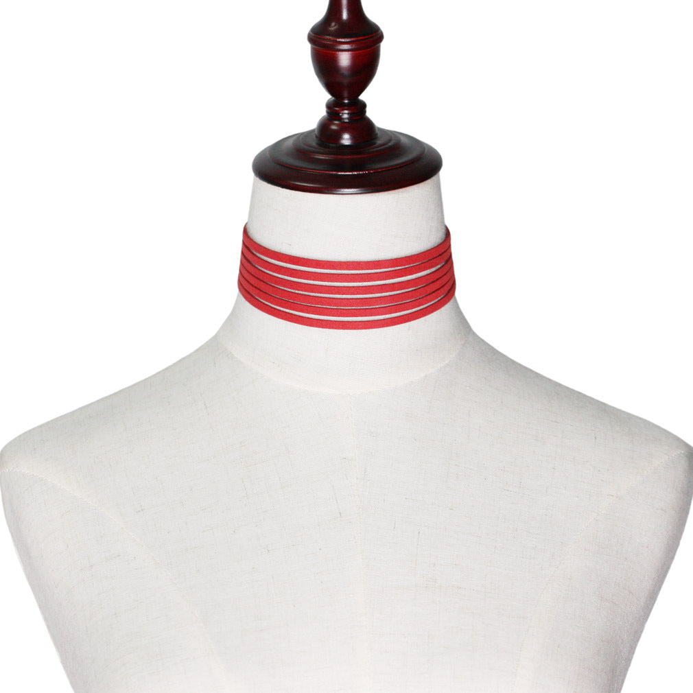 Simple Gothic Flannel Veet Band Suede Neckband Necklaces