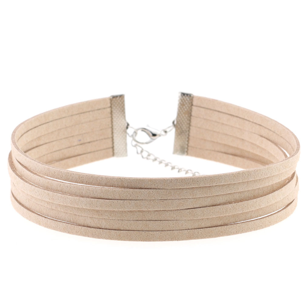 Simple Gothic Flannel Veet Band Suede Neckband Necklaces