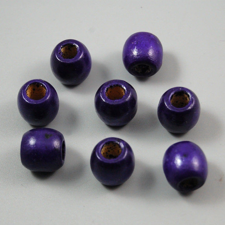 Beads Material Large Hole Color Wooden Jewelry Accessories