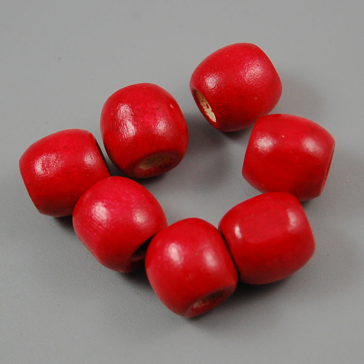 Beads Material Large Hole Color Wooden Jewelry Accessories