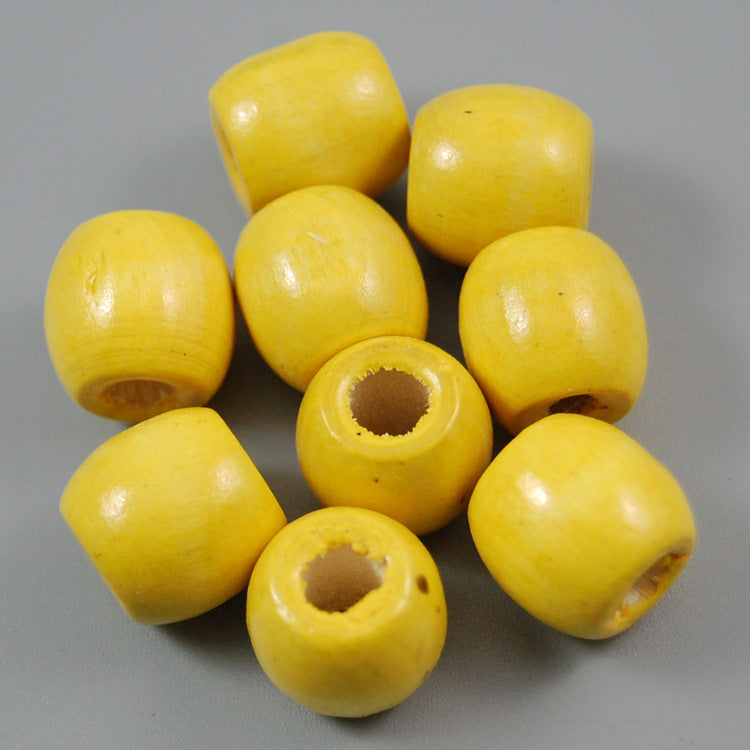 Beads Material Large Hole Color Wooden Jewelry Accessories