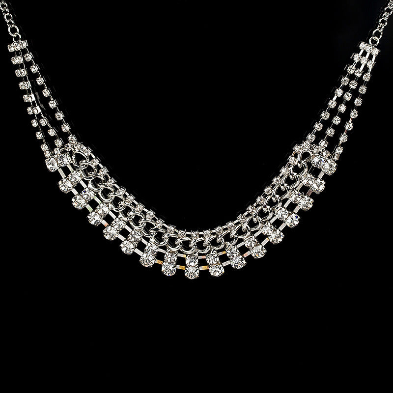 Women's Crystal Short Clavicle Chain Fashion Necklace